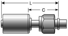 Female SAE Tube O-Ring Nut Swivel - Steel