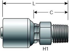 Male Pipe (NPTF - 30° Cone Seat)