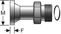 Code 61 O-Ring Flange to Male Flat-Face O-Ring - High Pressure