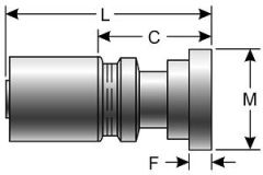 Code 61 O-Ring Flange - Straight