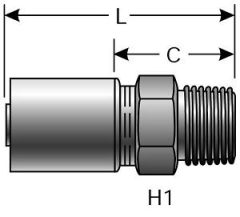 Male Pipe (NPTF - 30° Cone Seat)