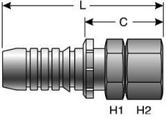 Female JIC 37° Flare Swivel - Straight