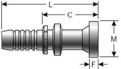 Caterpillar Style O-Ring Flange - Straight