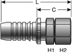 Female MegaSeal® Swivel - Straight