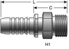 Male DIN 24° Cone - Heavy Series