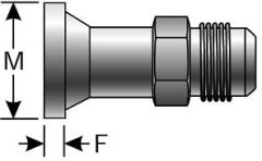 Code 62 O-Ring Flange Heavy to Male JIC 37° Flare - (6,000 psi)