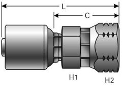 Female Parker Triple Thread Flare