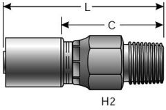 Male Pipe Swivel (NPTF - Without 30° Cone Seat)