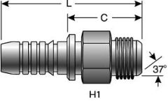 Male JIC 37° Flare