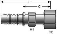 Female Flat-Face O-Ring Swivel