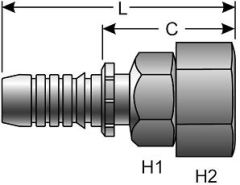 Female Japanese Industrial Standard 30° Flare Swivel