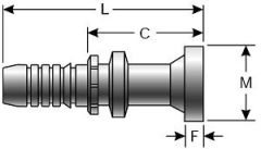 Code 61 Flange Without O-Ring Groove