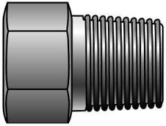 Female British Standard Pipe Parallel to Male Pipe NPTF