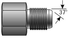 Female British Standard Pipe Parallel to Male JIC 37° Flare