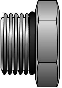 Male British Standard Pipe Parallel with O-Ring Plug