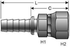 Female JIC 37° Flare Swivel