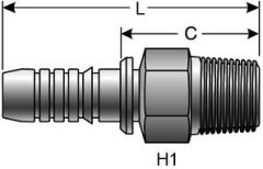 Male Pipe (NPTF - 30° Cone Seat) 