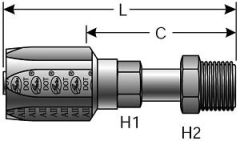 Male SAE 45° Flare Inverted Swivel - Steel