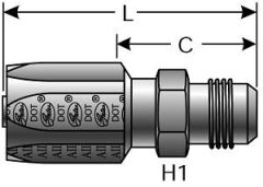 Male JIC 37° Flare - Steel