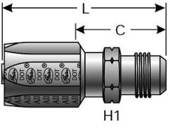 Male SAE 45° Flare - Steel