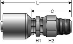 Male Pipe Swivel (NPTF - Without 30° Cone Seat)