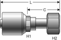 Female Flat-Face O-Ring Swivel