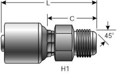 Male SAE 45° Flare