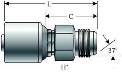 Male JIC 37° Flare