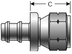 Female SAE 45° Flare Swivel - Straight