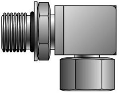 Male O-Ring Boss to Female Pipe Swivel NPSM - 90°