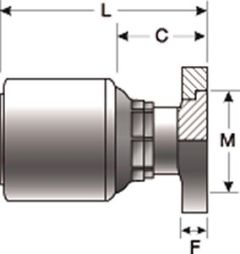 Code 61 Captive O-Ring Flange