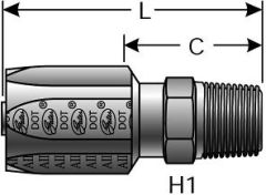 Male Pipe (NPTF - 30° Cone Seat) - Brass