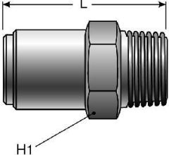 Air Brake to Male Pipe