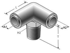 Air Brake Branch Y to Male Pipe