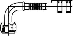 Metric Female O-Ring (FOR) - 90° Bent Tube