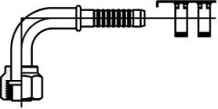 Female O-Ring (FOR) - 90° Bent Tube