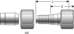 Female JIC 37° Flare Swivel - Stainless Steel