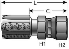 Female JIC 37° Flare Swivel - Brass