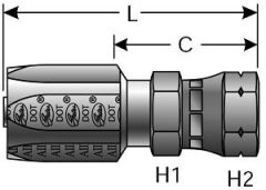 Female SAE 45° Flare Swivel - Brass