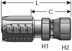 Female JIC 37° Flare Swivel - Steel