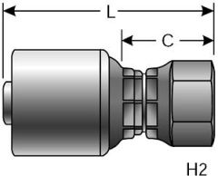 Female British Flat-Face Swivel