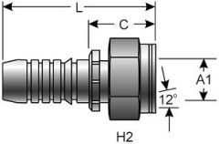 Female DIN 24° Cone Swivel - Heavy Series with O-Ring