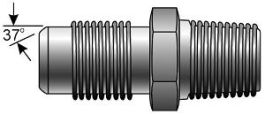 Gates 10MJ-12MP - G60490-1012 Hydraulic Hose Adapter