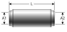 Gates G31400-0202 Air Brake Connector 2AB-2AB 