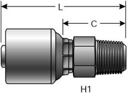 Gates 6G-4MP - G25100-0604 Coupling