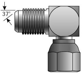 Gates 8MJ-8FJX90 - G60422-0808 Hydraulic Hose Adapter