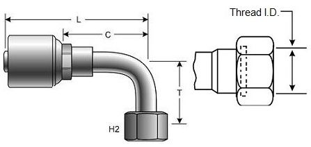 Gates 10G-10FFORX90S - G25239-1010 Coupling