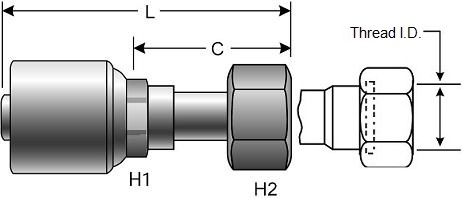 Gates 4G-4FFORX - G25230-0404 Coupling
