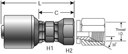 Gates 6G-6FJISX - G25930-0606 Coupling