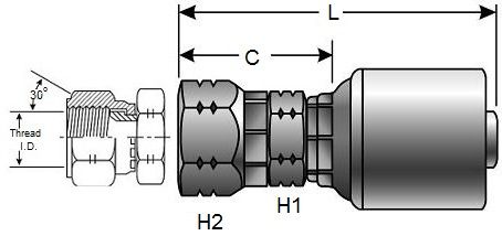 Gates 4G-4FKX - G25910-0404 Coupling